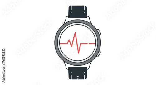 Smartwatch with heart rate monitor fitness tracker with heartbeat sensor health monitoring device wearable technology for wellness