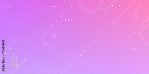 Modern futuristic background in soft purple tones with geometric shapes and digital abstract elements