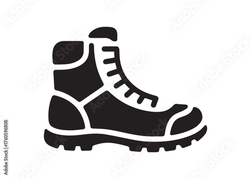 Hiking boot icon, Hiking boot vector