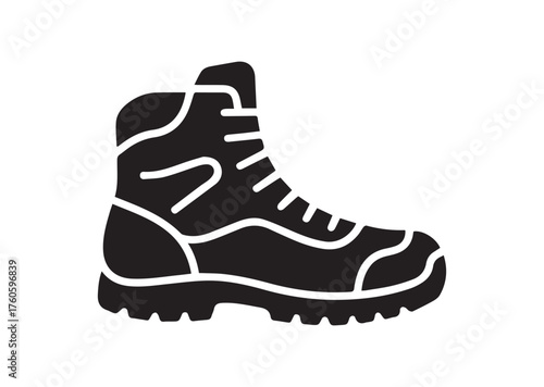 Hiking boot icon, Hiking boot vector