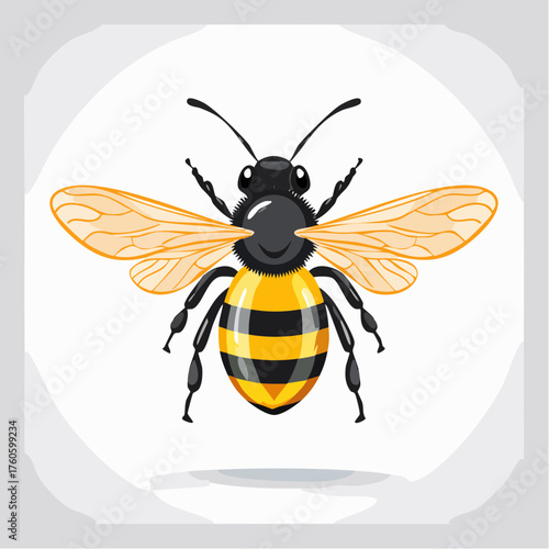 Eine fliegende Biene