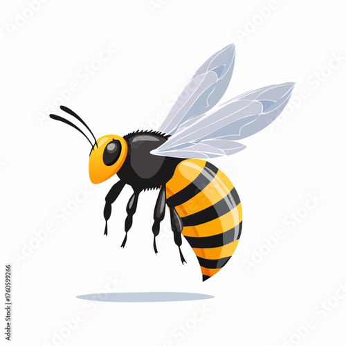 Eine fliegende Biene