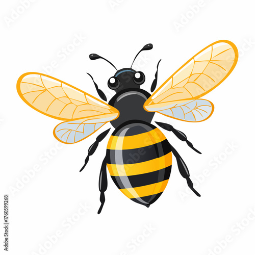 Eine fliegende Biene
