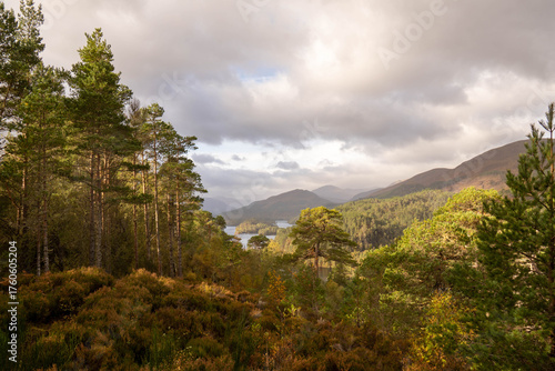 View above Coire Loch, near Dog Falls, in the Scottish Highlands