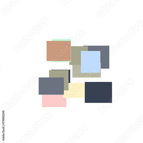 Modular Panels Art Glassmorphism Illustration