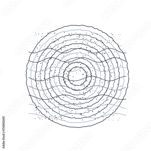 Web Concentric Grain Art Glassmorphism