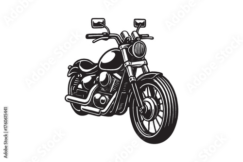 motorcycle isolated on white background
