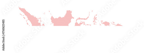 Indonesia dotted halftone map vector Illustration. Southeast Asia Region. Asian Map. Indonesian Map for Business Design Presentation
