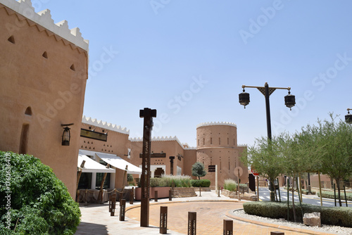 Cityscape of Diriyah (Al Bujairi District), Saudi Arabia