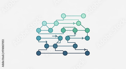 Flowchart diagram process and workflow concept business and management vector illustration