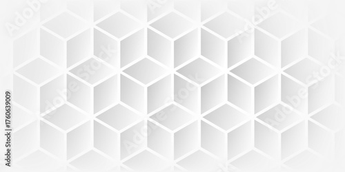 Abstract cube hexagon shape background. Vector banner design. Hexagons pattern.