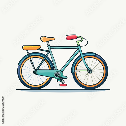 Vintage Bicycle Illustration.