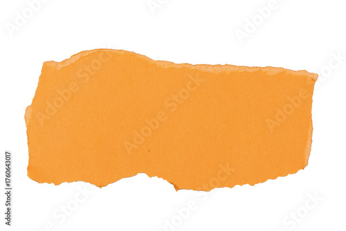 Wallpaper Mural Un morceau de carton orange et déchiré sur un fond transparent. Un espace de copie. Torontodigital.ca