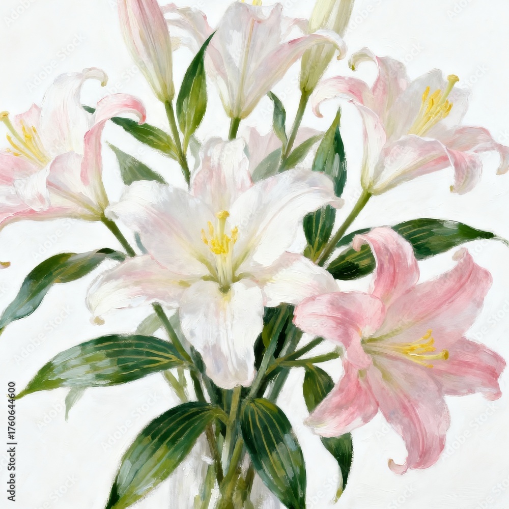 Fototapeta premium bouquet of lilies