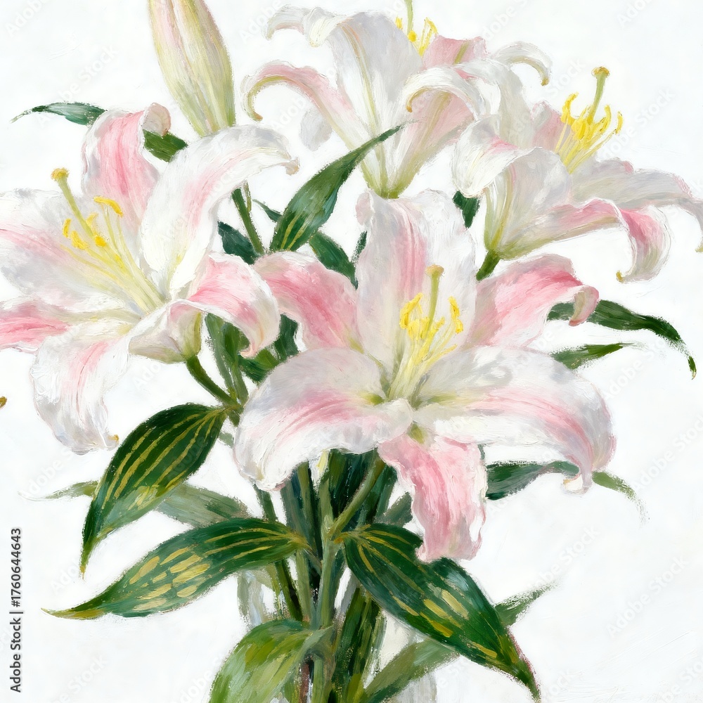 Fototapeta premium bouquet of lilies