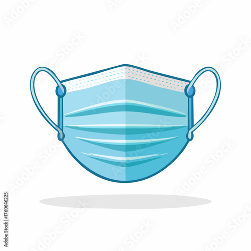 Medical face mask for protection against viruses and pollution.