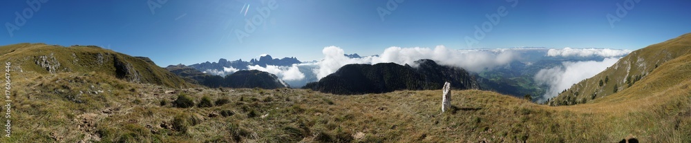 Fototapeta premium Südtirols Wahrzeichen: Schlern September 2025