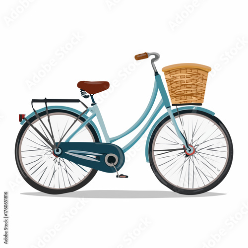 hellblaues Damenfahrrad 