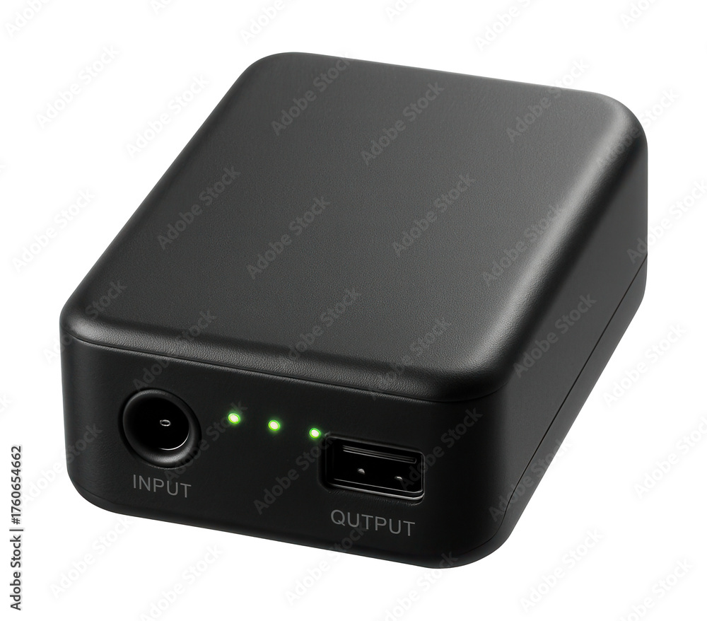 Obraz premium Compact power supply for low-energy devices in small spaces.