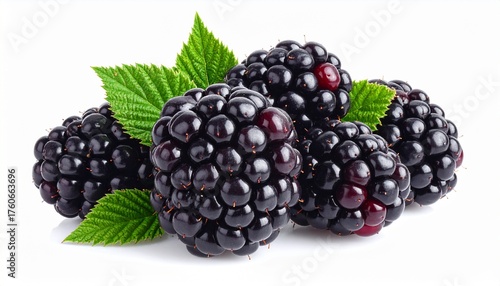 blackberry on a white background