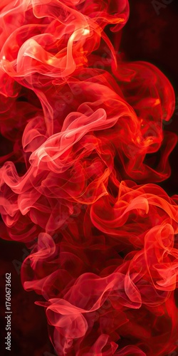 Absract Red Smoke, Template, Pattern, Texture, Background, using generative ai
