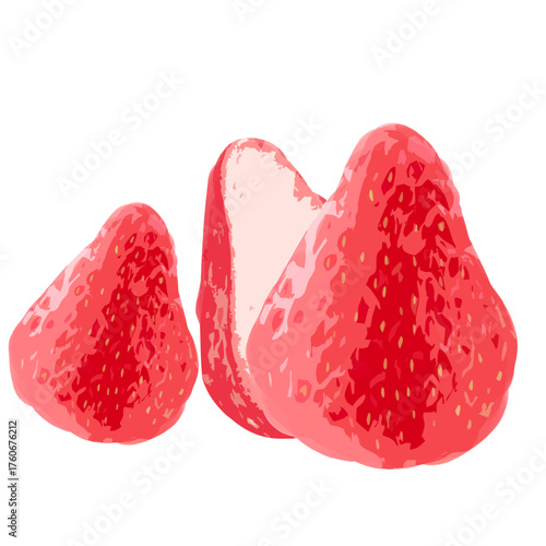 ストロベリー　苺　ベクターイラストレーション