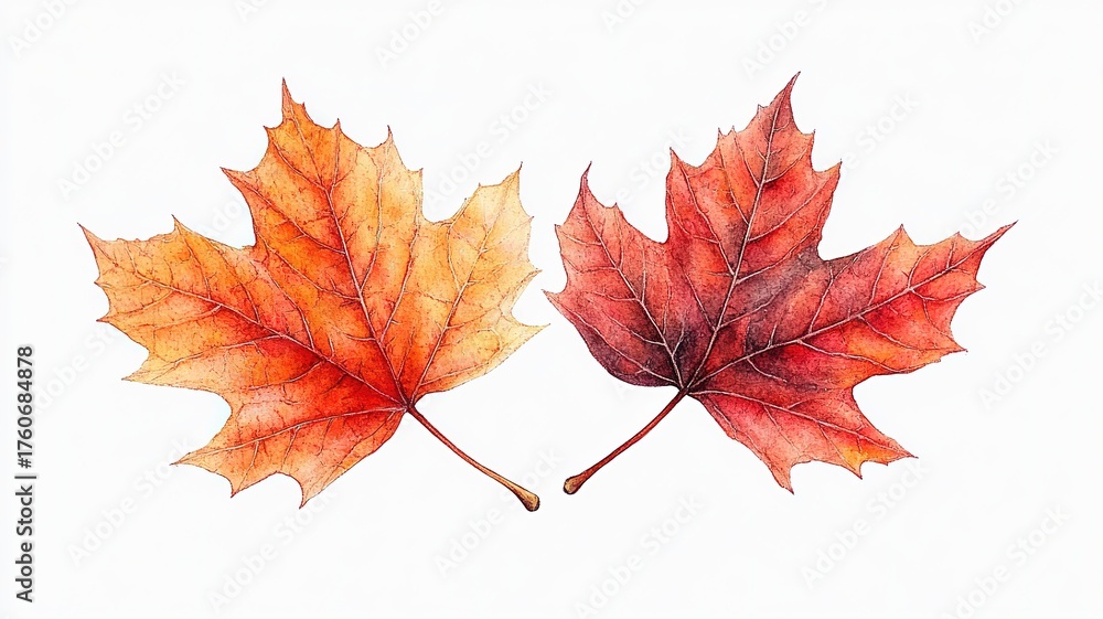 Fototapeta premium red maple leaf