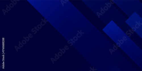 Abstract blue gradient background. Dark blue geometric shine and layer elemet presentation design. Simple design. Bussiness, corporate, website presentation wallpaper.