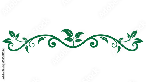 green floral background