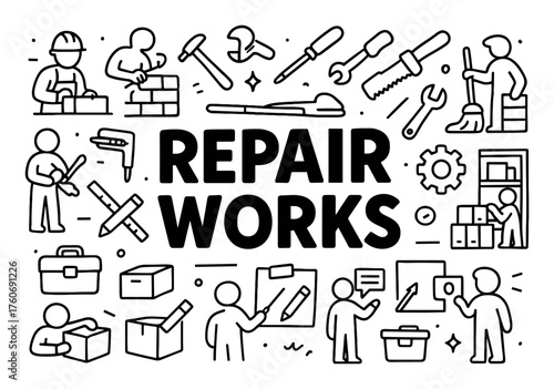 Repair Works Doodle