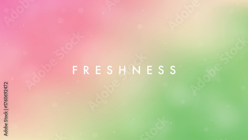 Soft pastel gradient with fresh pink and green color blend