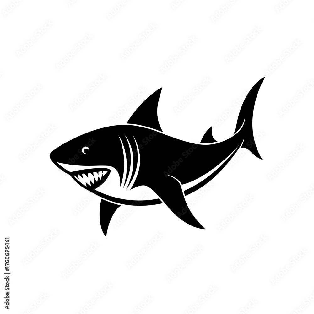 Obraz premium shark vector illustration