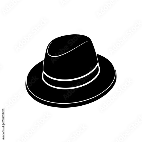 black hat isolated on white
