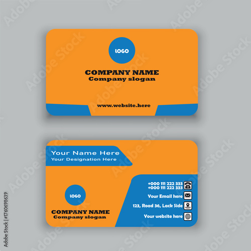 Corporate Business Card Design Minimal Elegant Style