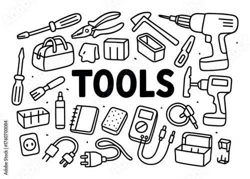 Tool Doodle Illustration