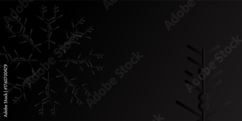 Top Elegant black background with smooth golden curved lines. nature