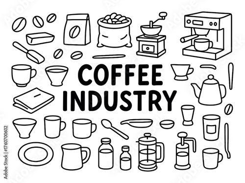 Coffee Essentials Doodle