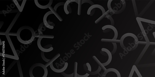 Premium Elegant black background with smooth golden curved lines. disign