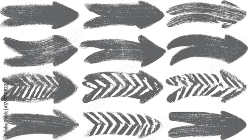 Arows vector icons set, hand drawn arrows, arrow vector elements. Arrow Sign Icon Direction Symbol Design Set. 