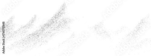 Monochrome stippled cloud vector with pixel grain and dither texture effect. Abstract grainy cloud texture with stipple dots and fog wave composition. 