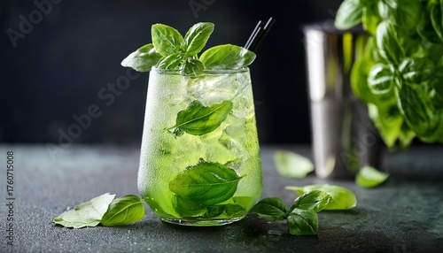 Basil Smash Cocktail