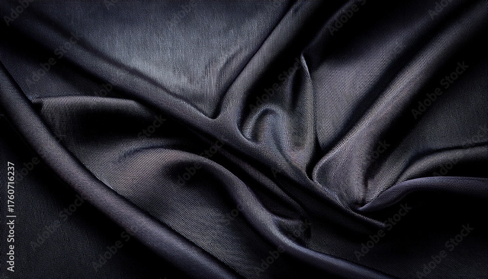 Fototapeta premium Black Fabric Texture As Background