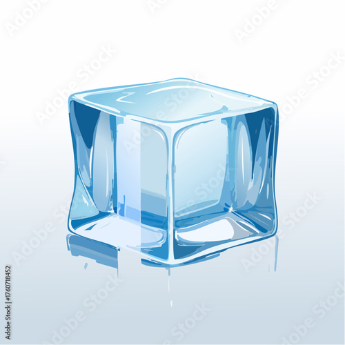 Kristallblock aus Eis