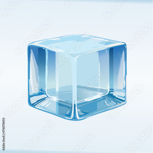 Kristallblock aus Eis