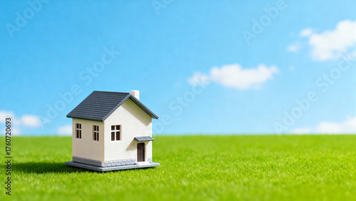 Wallpaper Mural Miniature house against blue sky Torontodigital.ca