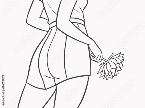 Periods of a young beautiful girl, these days, red days, menstruation, banner, hygiene, health care, women days, woman in menstrual panties Thrush