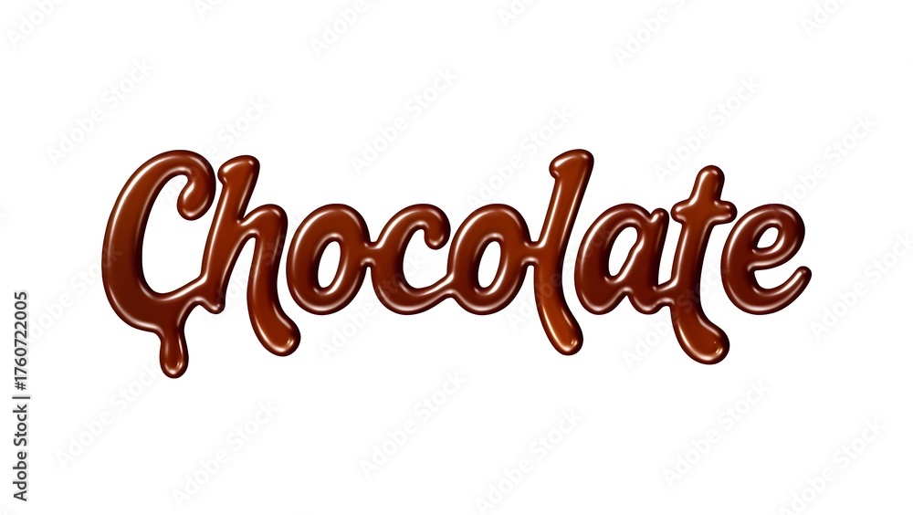 Fototapeta premium Graphic Character, chocolate