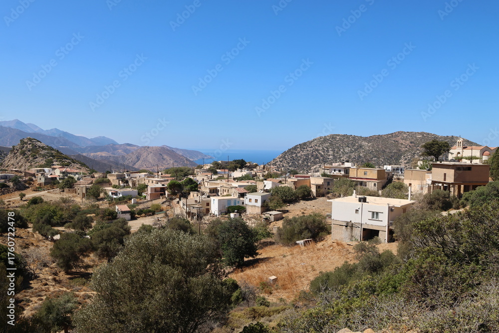 Obraz premium Lost Place Geisterdorf ACHLADA auf Kreta