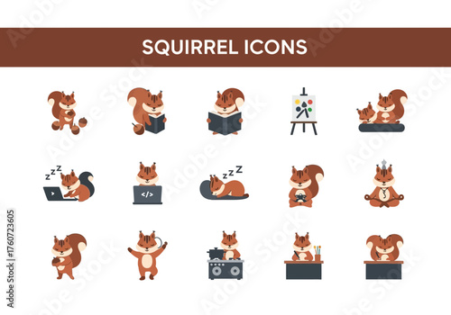 Set of human figures icons in various poses and actions representing different concepts for various uses