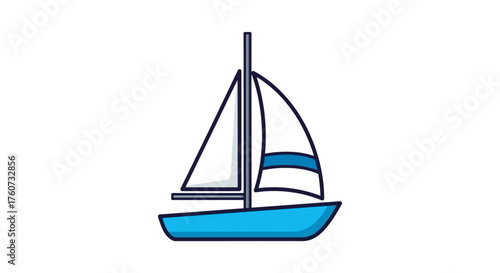 sailboat sailing on a sunny day a nautical vessel gliding on the water conveying themes of recreation freedom and a marine lifestyle